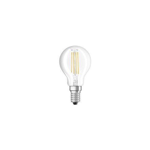 זוג נורות ליבון כדור שקוף OSRAM LED E14 4W 