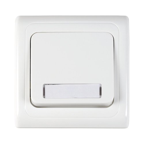 לחצן פעמון מואר 12V תחת הטיח ספיר לבן