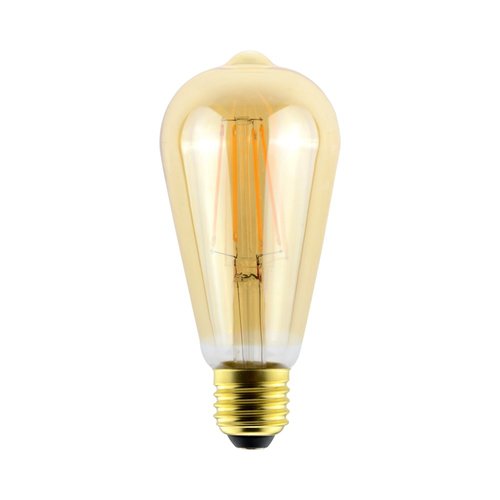 נורת פחם אגס אמבר לעמעום LED 8W E27 25KDIM