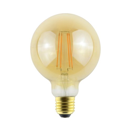 נורת פחם מיני גלוב אמבר לעמעום LED E27 8W