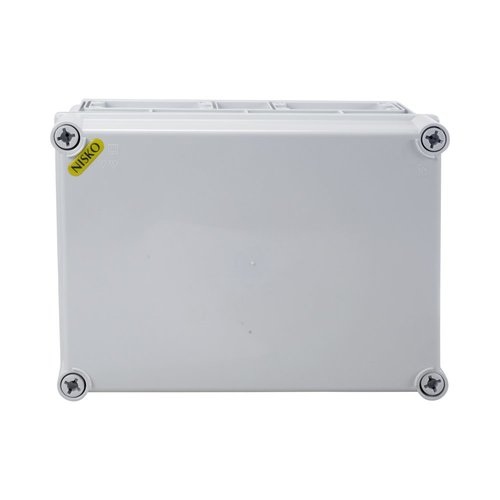 קופסת CI4 עם בסיס אפור ומכסה אפור 350X250X150