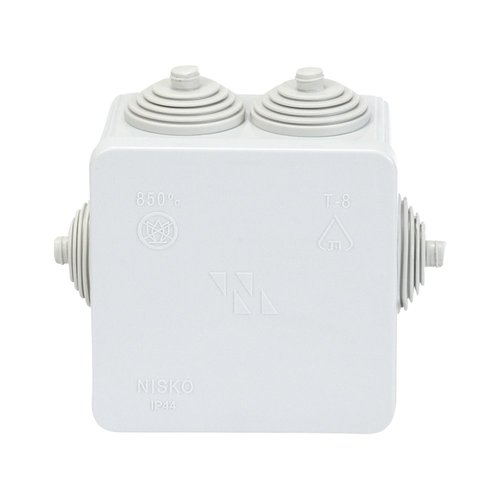 קופסת הסתעפות עם פטמות T-8P 80X80X50 IP44