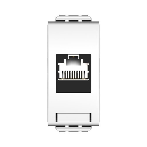 שקע מחשב RJ45 CAT 5E לבן מט ניסקו סוויץ'