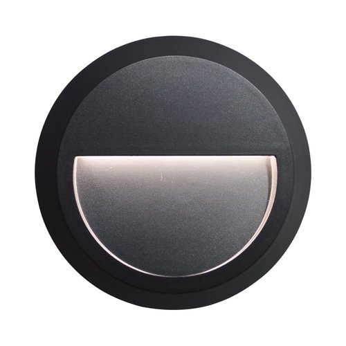 LOTUS R - צמוד קיר עגול שחור